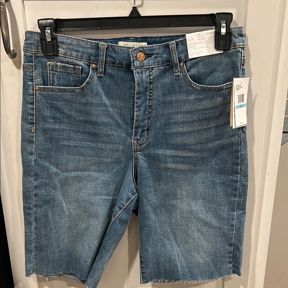 Jessica Simpson denim Bermuda shorts